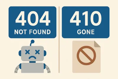 Codes d'erreur 404 vs 410 : le choix qui impacte votre SEO